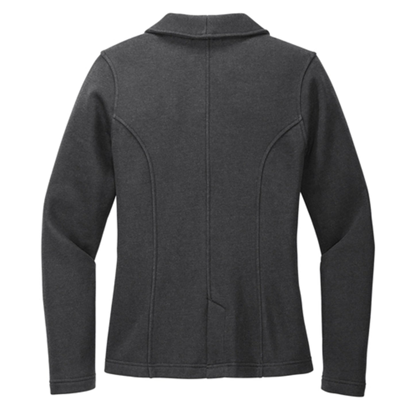 Women's Fleece Blazer Jacket, Heathered Gray