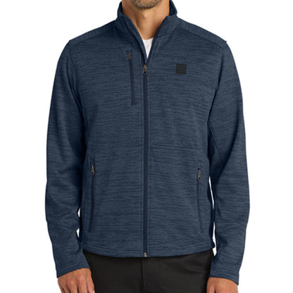 Digi Stripe Fleece Jacket, Navy
