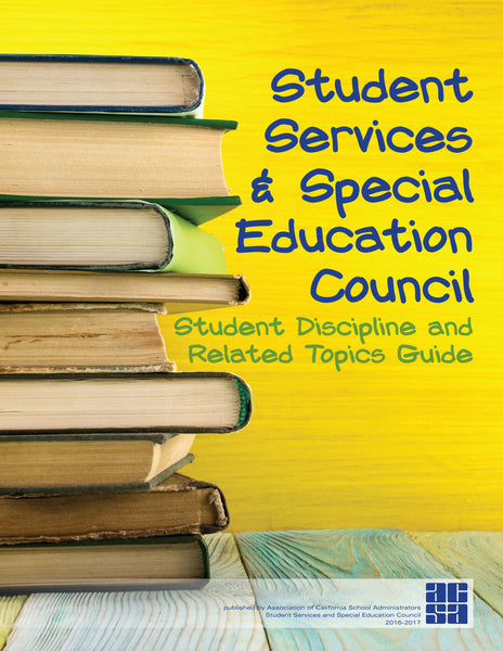 Student Services & Special Education Council Handbook and Discipline Guide USB