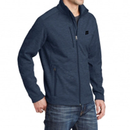 Digi Stripe Fleece Jacket, Navy