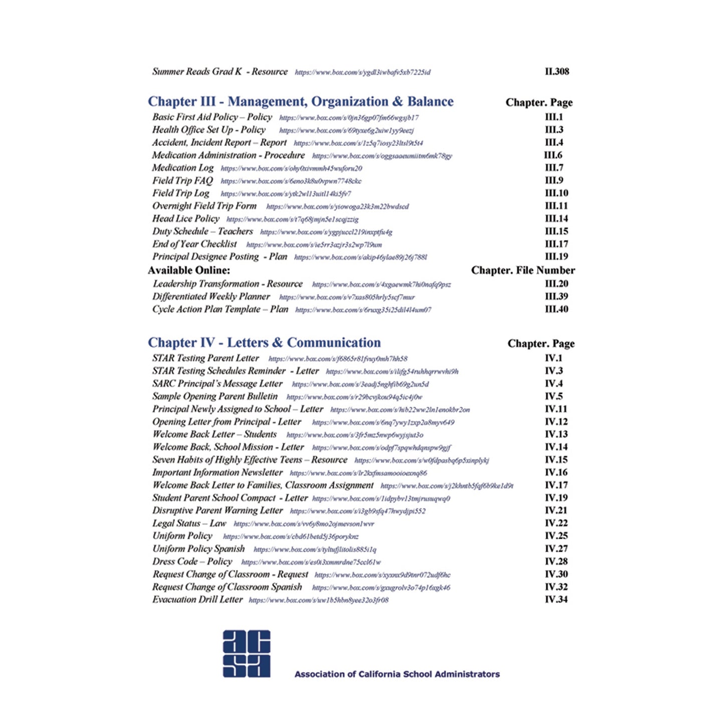 Elementary Principals' Handbook
