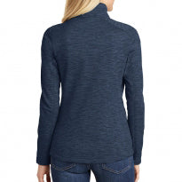 Women's Digi Stripe Fleece Jacket, Navy