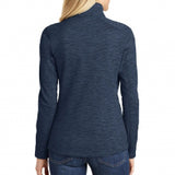 Women's Digi Stripe Fleece Jacket, Navy