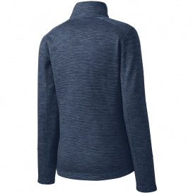 Women's Digi Stripe Fleece Jacket, Navy