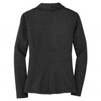 Women's Fleece Blazer Jacket, Heathered Gray